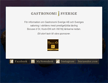 Tablet Screenshot of gastronomisverige.se